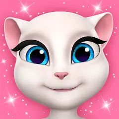 Взломанная My Talking Angela  [МОД Меню] - стабильная версия apk на Андроид