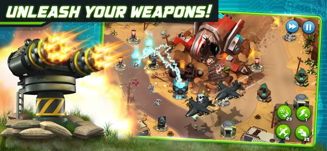 Alien Creeps - Tower Defense (Эйлиен Крипс ТД)  [МОД Mega Pack] Screenshot 1