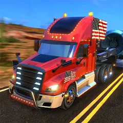 Взлом Truck Simulator USA Revolution (Трак Симулятор США Революция)  [МОД Много монет] - полная версия apk на Андроид