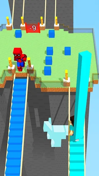 Craft Bridge Race (Крафт Бридж Рейс)  [МОД Mega Pack] Screenshot 1