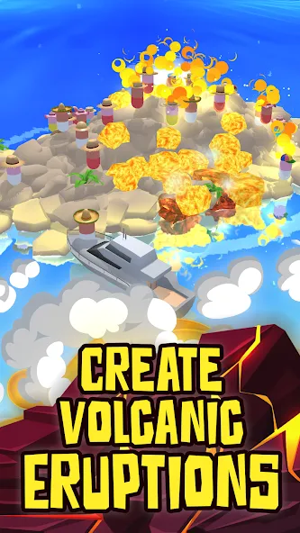 Volcano Island - Sim Game (Вулканический остров)  [МОД Много монет] Screenshot 1