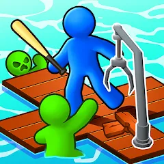 Скачать взлом Zombie Raft (Зомби Рафт)  [МОД Много денег] - последняя версия apk на Андроид
