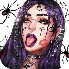 Взломанная Dark, Horror Color by Number  [МОД Mega Pack] - полная версия apk на Андроид