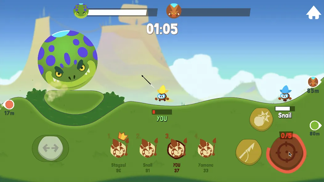 Tiny Hunters - Monsters Attack (Тини Хантерс)  [МОД Много денег] Screenshot 5