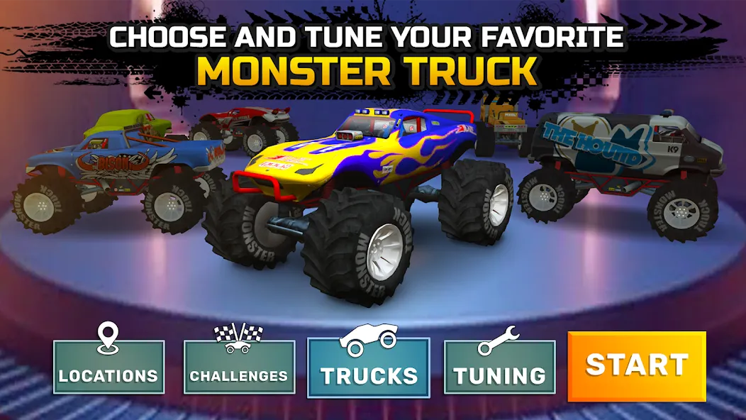 Monster truck: Extreme racing  [МОД Unlimited Money] Screenshot 5