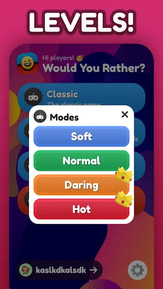 Would You Rather ?  [МОД Много денег] Screenshot 4