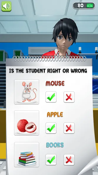 Anime School Teacher Simulator  [МОД Unlocked] Screenshot 2