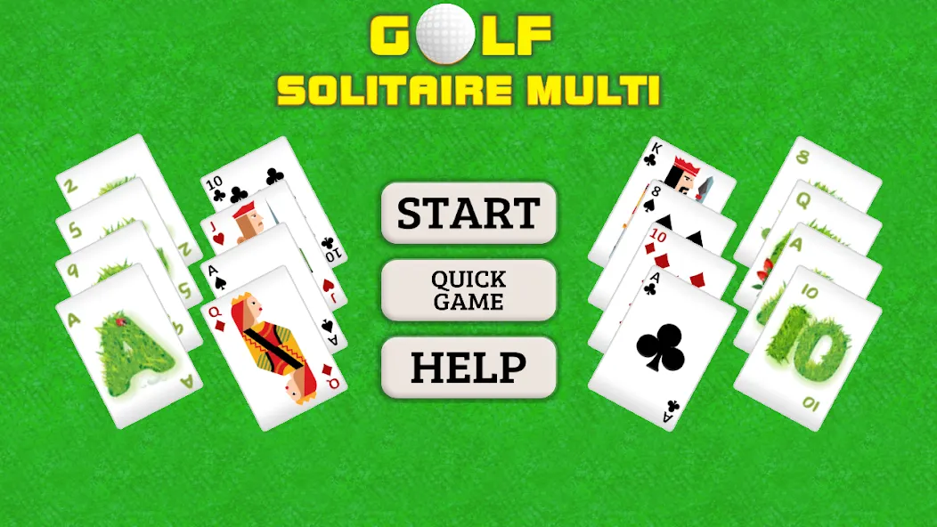 Golf Solitaire Multi CardsGame (Гольф Солитер Мульти КардсГейм)  [МОД Меню] Screenshot 1