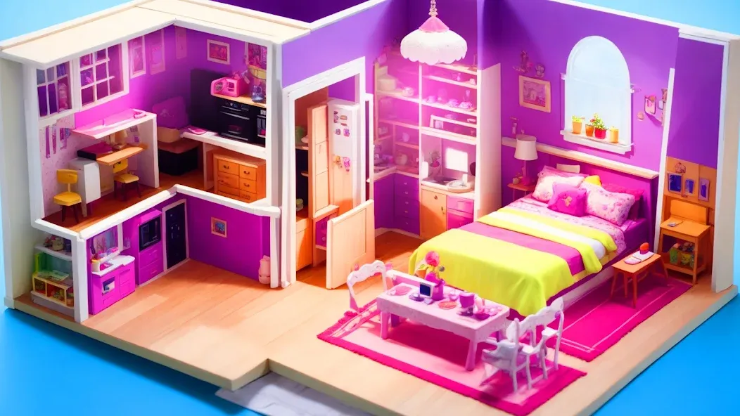 Doll House Design: Girl Games (Долл Хаус Дизайн)  [МОД Бесконечные монеты] Screenshot 2