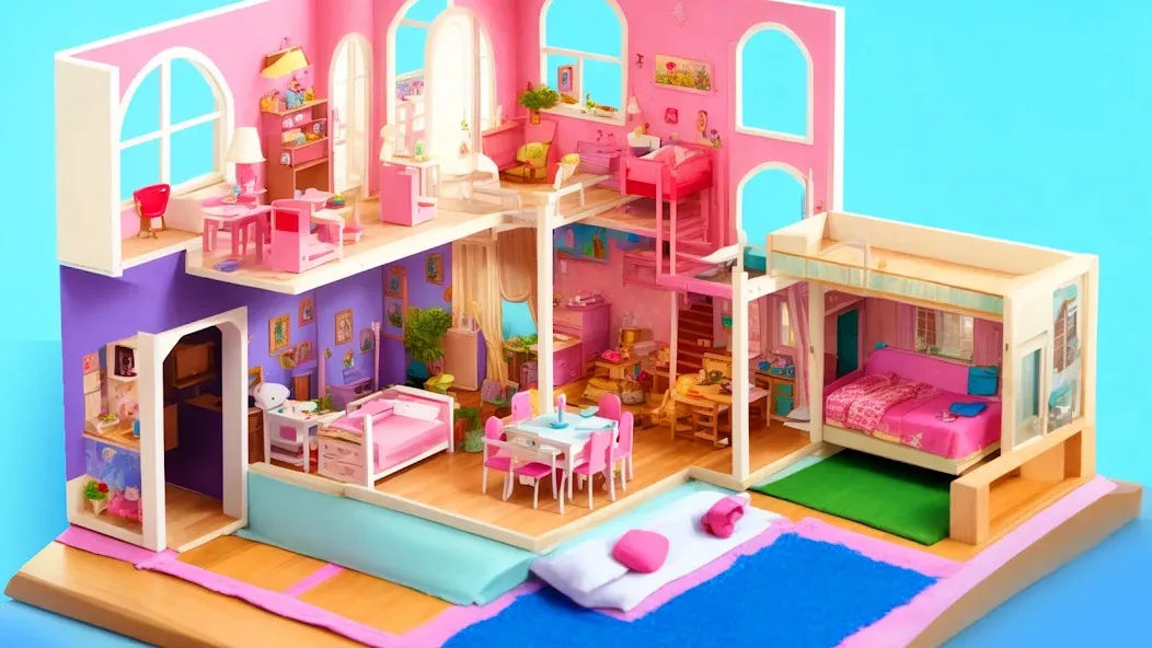 Doll House Design: Girl Games (Долл Хаус Дизайн)  [МОД Бесконечные монеты] Screenshot 3