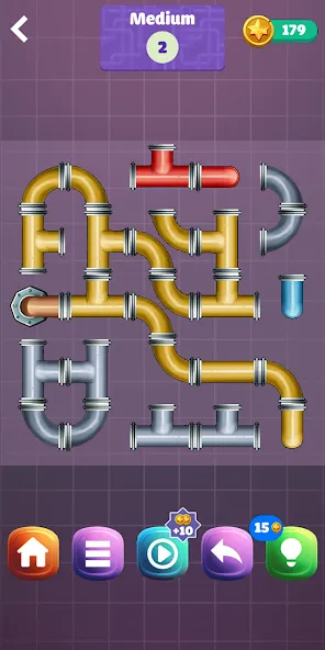 Pipe Puzzle Connect (Пайп Пазл Коннект)  [МОД Все открыто] Screenshot 3