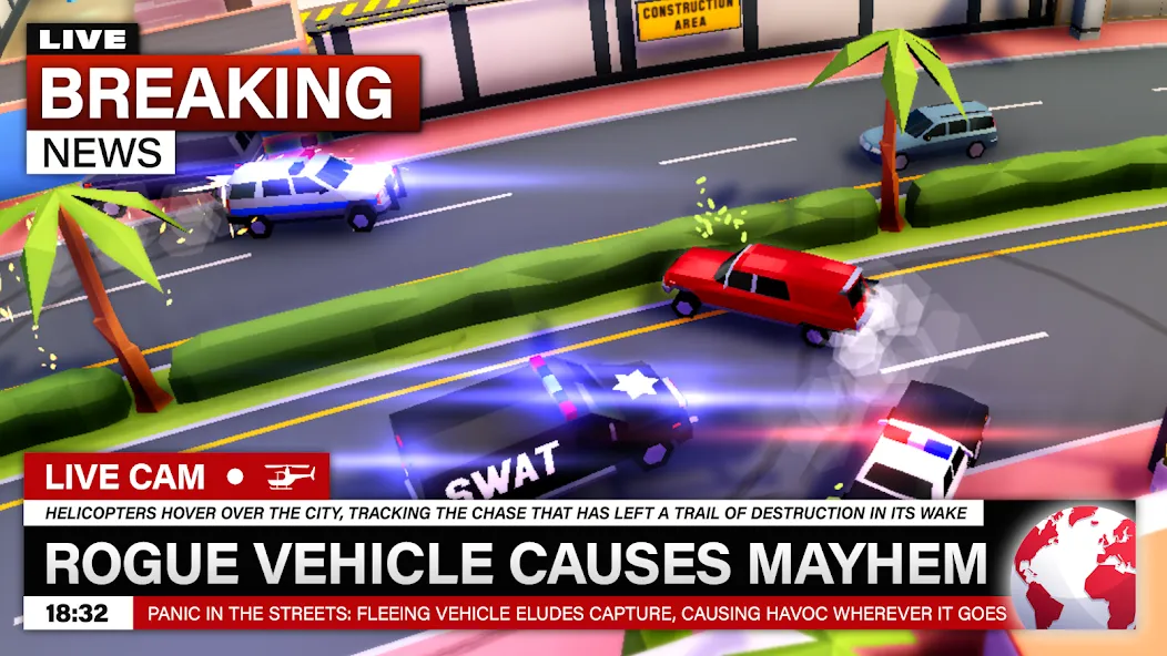 Reckless Getaway 2: Car Chase (Реклесс Гетавей 2)  [МОД Unlocked] Screenshot 1