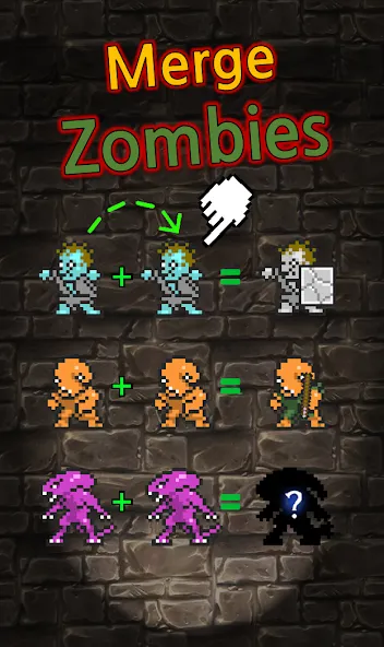 Grow Zombie VIP : Merge Zombie  [МОД Бесконечные монеты] Screenshot 1