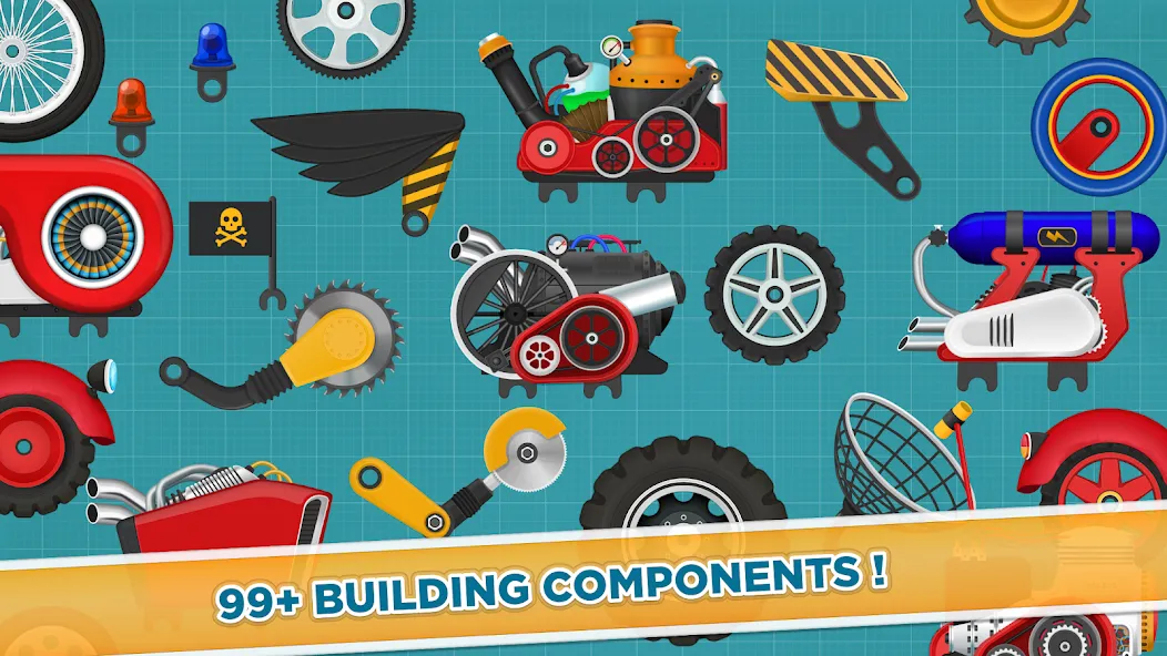 Car Builder & Racing for Kids  [МОД Unlocked] Screenshot 5