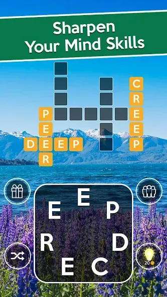 Word Cross: Crossy Word Search (Уорд Кросс)  [МОД Много монет] Screenshot 2