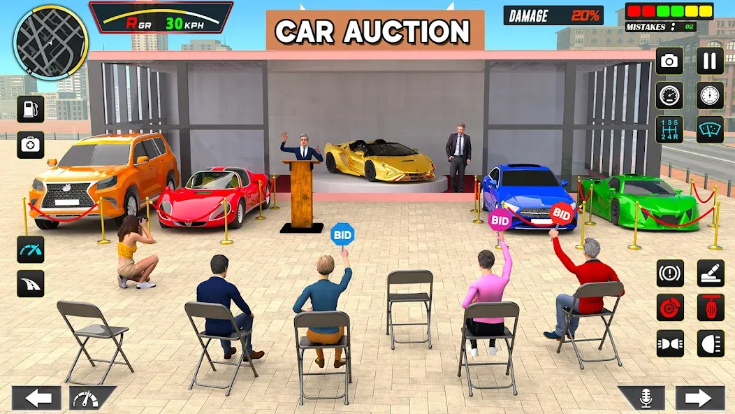 Car Dealership Car Saler (Драйвинг Скул Сити Кар Геймс)  [МОД Unlocked] Screenshot 2