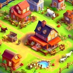 Взлом Country Valley Farming Game (Парадайз Хей Фарм Айленд)  [МОД Бесконечные монеты] - последняя версия apk на Андроид