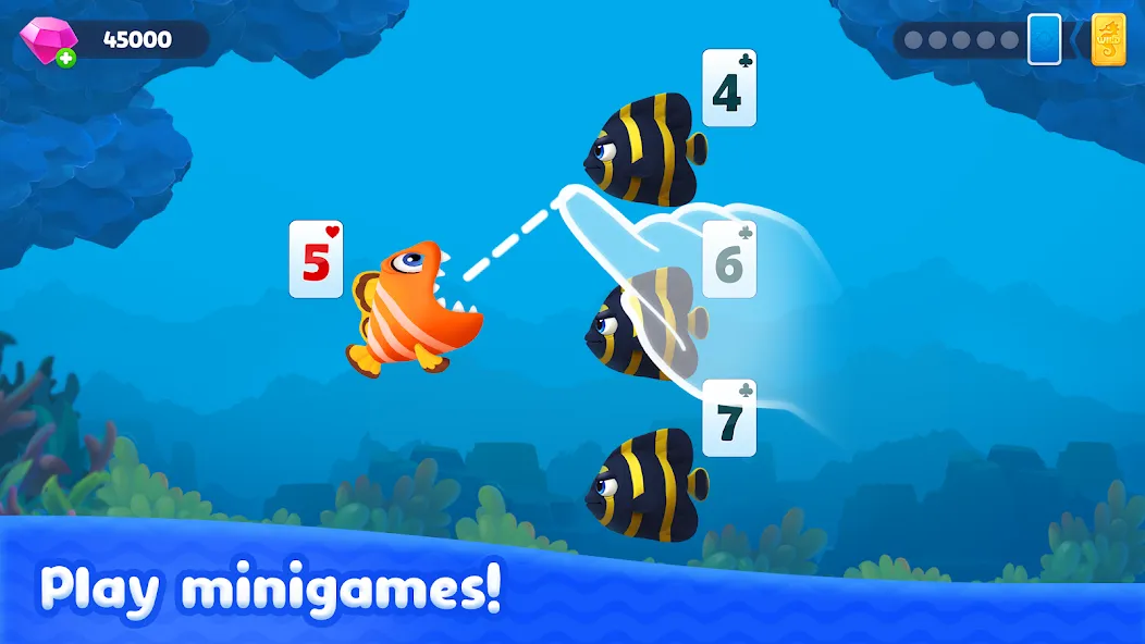 Fishdom Solitaire (Фишдом Солитер)  [МОД Меню] Screenshot 1