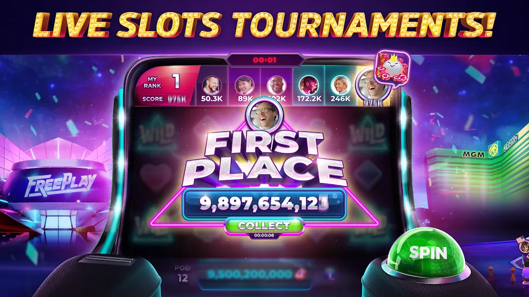 POP! Slots™ Vegas Casino Games  [МОД Много монет] Screenshot 3