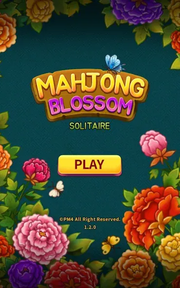 Mahjong Blossom Solitaire  [МОД Меню] Screenshot 1