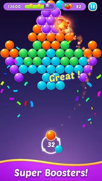 Bubble Shooter Gem Puzzle Pop (Бабл Шутер Драгоценный камень)  [МОД Unlimited Money] Screenshot 2