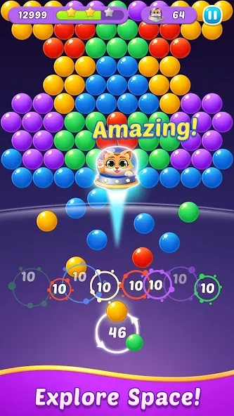 Bubble Shooter Gem Puzzle Pop (Бабл Шутер Драгоценный камень)  [МОД Unlimited Money] Screenshot 4