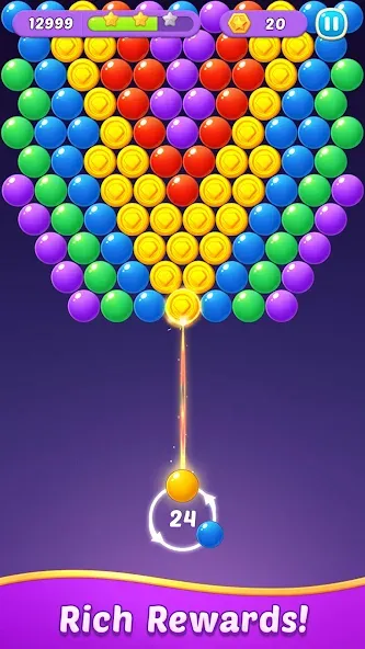 Bubble Shooter Gem Puzzle Pop (Бабл Шутер Драгоценный камень)  [МОД Unlimited Money] Screenshot 5