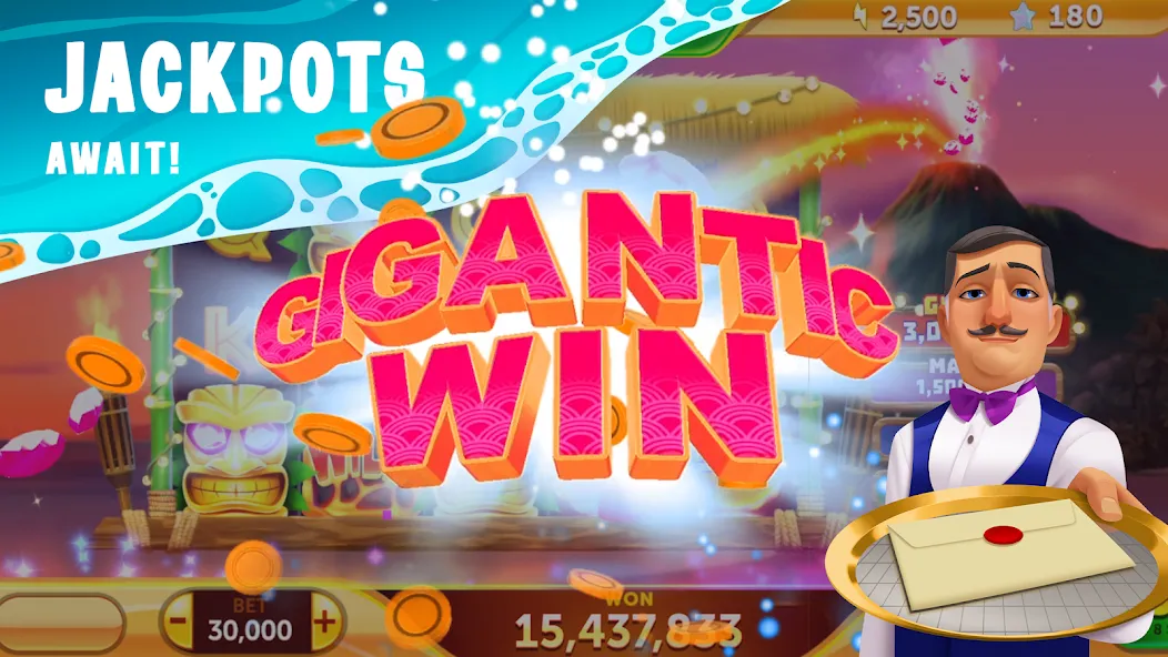 Paradise Fortune Casino Slots (Парадиз Форчун Казино Слотс)  [МОД Бесконечные монеты] Screenshot 2