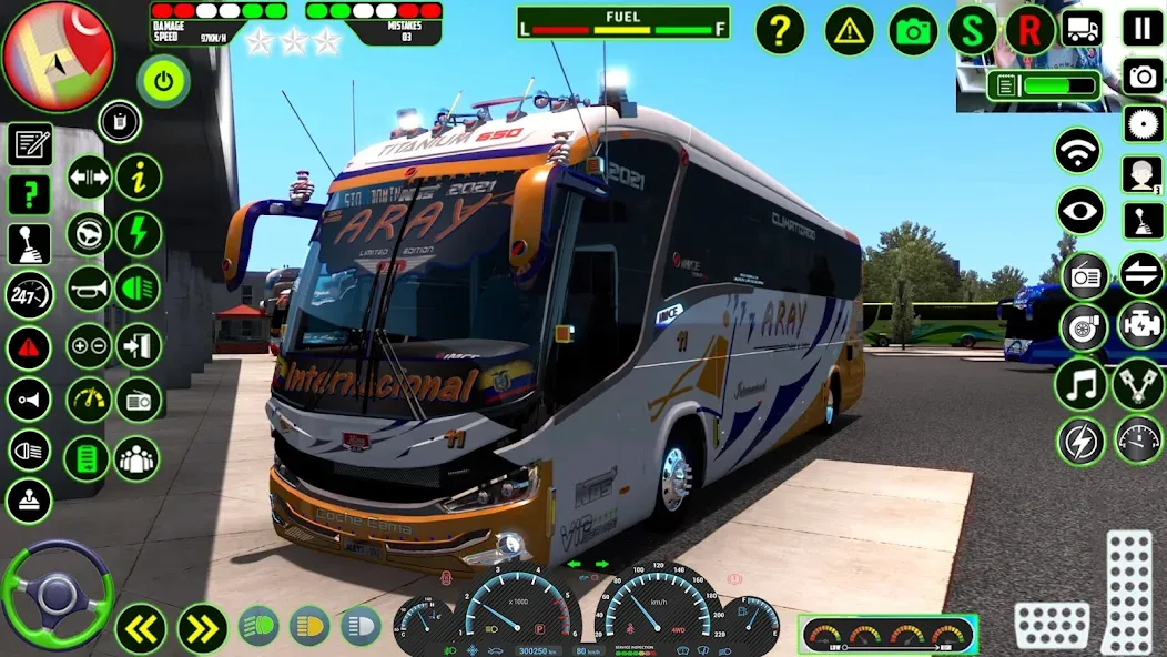 Euro Coach Bus Simulator 3D (Паблик Коуч Бас Драйвинг 3Д)  [МОД Бесконечные деньги] Screenshot 1