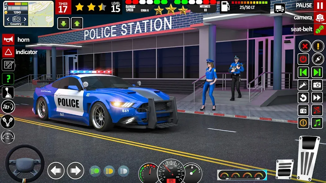 City Police Car Driving Games  [МОД Много денег] Screenshot 1