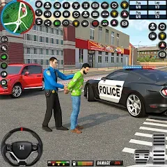 Скачать взломанную City Police Car Driving Games  [МОД Много денег] - полная версия apk на Андроид