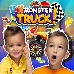 Взломанная Monster Truck Vlad & Niki  [МОД Много монет] - стабильная версия apk на Андроид