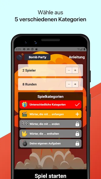 Bomb Party: Das Bombenspiel! (Бомб Пати)  [МОД Все открыто] Screenshot 1