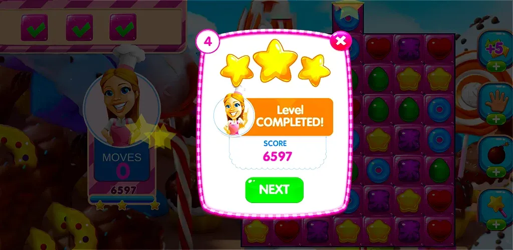 Jelly Kingdom Crush - Match 3  [МОД Menu] Screenshot 4