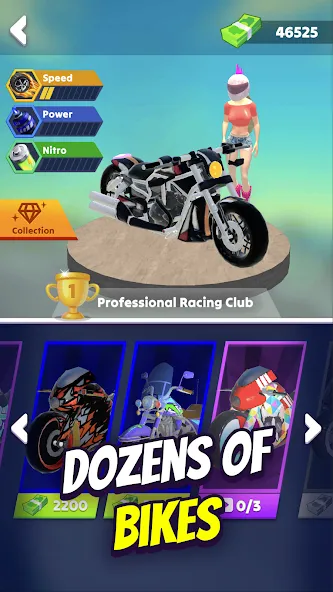 Wild Wheels: Bike Racing (Уайлд Вилз)  [МОД Меню] Screenshot 4