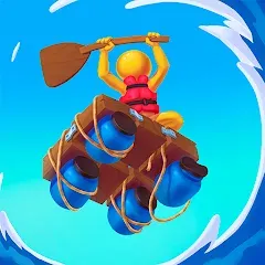 Взломанная Raft Racing (ДИУАфтинг)  [МОД Бесконечные деньги] - полная версия apk на Андроид