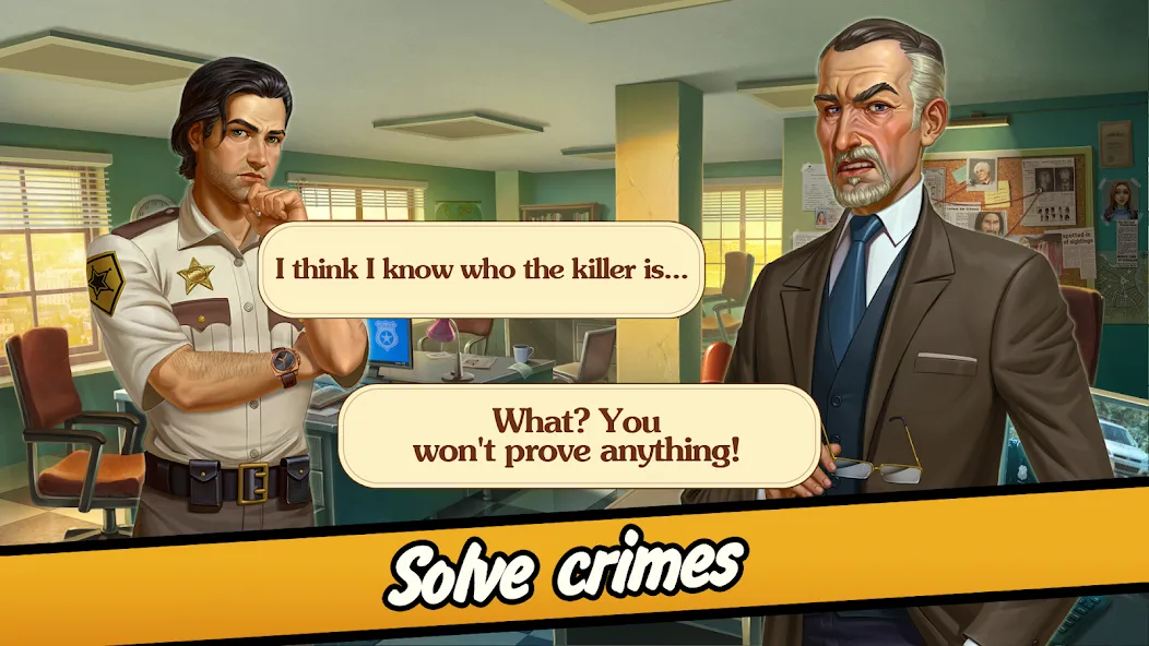 Solitaire Crime Stories  [МОД Unlimited Money] Screenshot 4