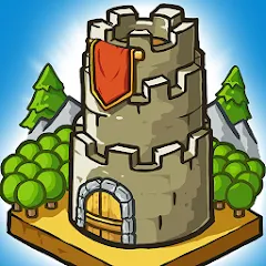 Взломанная Grow Castle - Tower Defense (Гроу Касл)  [МОД Бесконечные монеты] - полная версия apk на Андроид