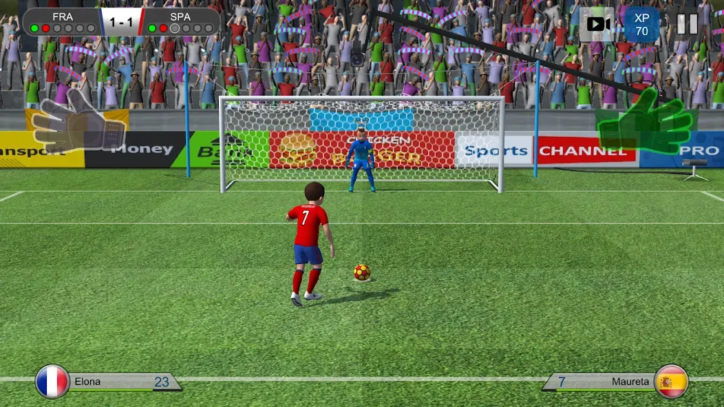 Pro Kick Soccer (Про Кик Сокер)  [МОД Бесконечные деньги] Screenshot 1