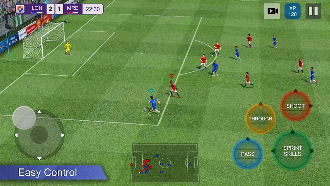 Pro League Soccer (Про лига футбола)  [МОД Бесконечные деньги] Screenshot 1