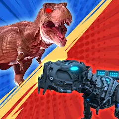 Скачать взлом Dinosaur Monster Fight Battle (Бамбам Монстр Против 100 Дверей)  [МОД Все открыто] - полная версия apk на Андроид