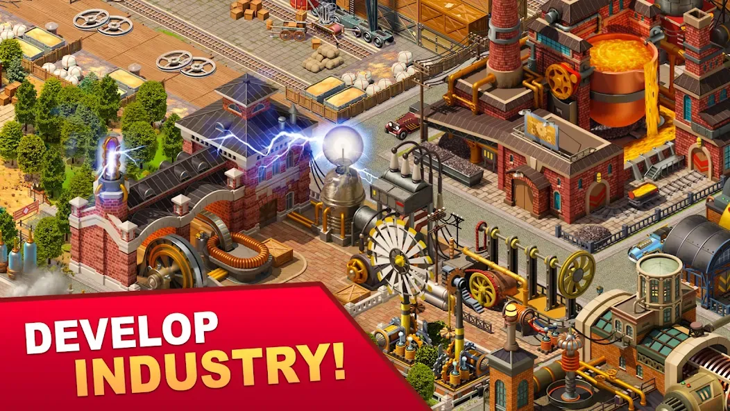 Steam City: Town building game (Стим Сити)  [МОД Все открыто] Screenshot 3