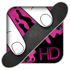 Скачать взлом Fingerboard HD Skateboarding (Фингерборд ХД скейтбординг)  [МОД Все открыто] - стабильная версия apk на Андроид