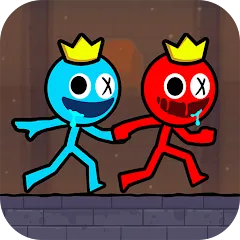 Скачать взломанную Red and Blue Stickman 2024 (Ред энд Блу Стикмен 2)  [МОД Unlocked] - последняя версия apk на Андроид