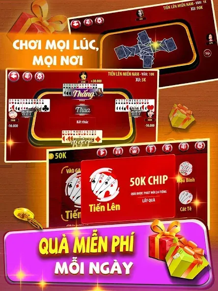 Tiến Lên Miền Nam - Tien Len  [МОД Много монет] Screenshot 3