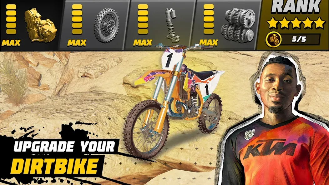 Dirt Bike Unchained: MX Racing (Дерт Байк Анчейнд)  [МОД Все открыто] Screenshot 3