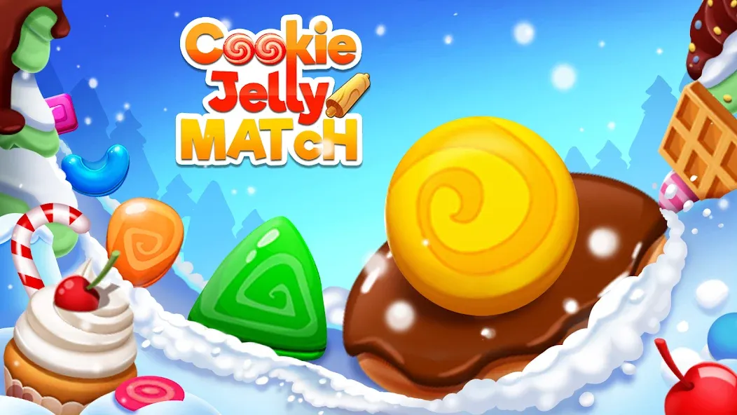 Cookie Jelly Match (Куки Джелли Матч)  [МОД Много монет] Screenshot 1