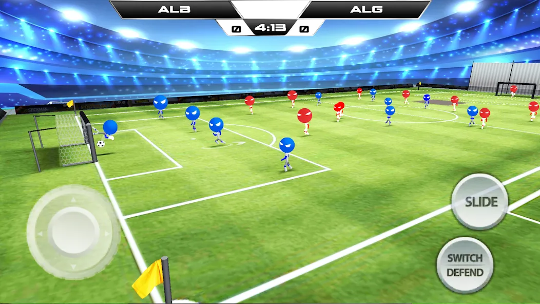 Stickman Soccer Football Game  [МОД Mega Pack] Screenshot 2