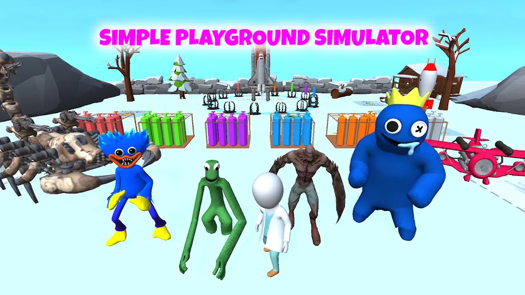 Grimace monster playground (Батл Плейграунд Монстерс)  [МОД Unlimited Money] Screenshot 4