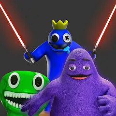 Взломанная Grimace monster playground (Батл Плейграунд Монстерс)  [МОД Unlimited Money] - последняя версия apk на Андроид